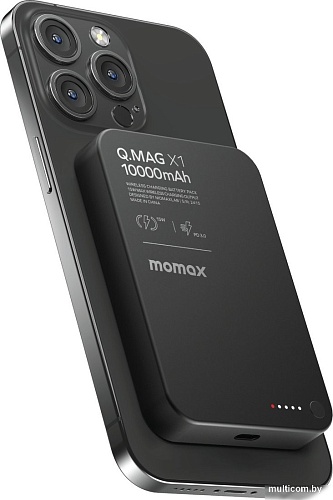 Внешний аккумулятор Momax Q.Mag X1 Magnetic IP117A 10000mAh (черный)