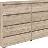 Комод Кортекс-мебель Бари 160 8ш (дуб сонома/дуб сонома/дуб сонома)