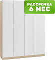 Шкаф распашной Soma Lord Lite 160x200 (дуб сонома/белый)