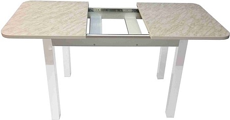 Обеденный стол Solt Мила 2 (мрамор белый/ноги квадратные белые)