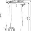 ESE евроконтейнер 120 л (зеленый)