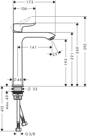 Смеситель Hansgrohe Metris 31185000