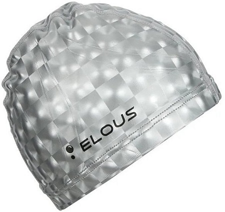 Шапочка для плавания Elous EL002 (серебристый)
