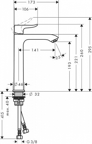 Смеситель Hansgrohe Metris 31185000