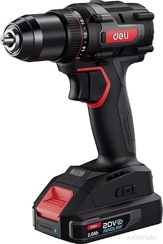 Дрель-шуруповерт Deli CZ20-1D2 (с 2-мя АКБ, сумка)