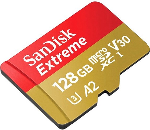 Карта памяти SanDisk Extreme SDSQXA1-128G-GN6AA 128GB (с адаптером)