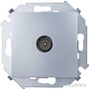 Розетка телевизионная Simon 1591475-033 (алюминий)
