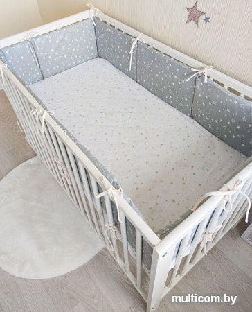 Бампер в кроватку Martoo Multiform бампер (звезды на сером)