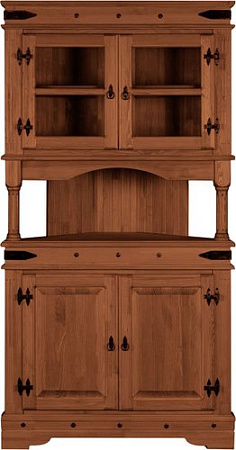 Шкаф-витрина ФанДОК Викинг 25 Ф-181.25 (орех)