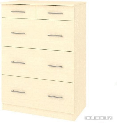 Комод Кортекс-мебель Модерн 80-5ш (венге/венге светлый)