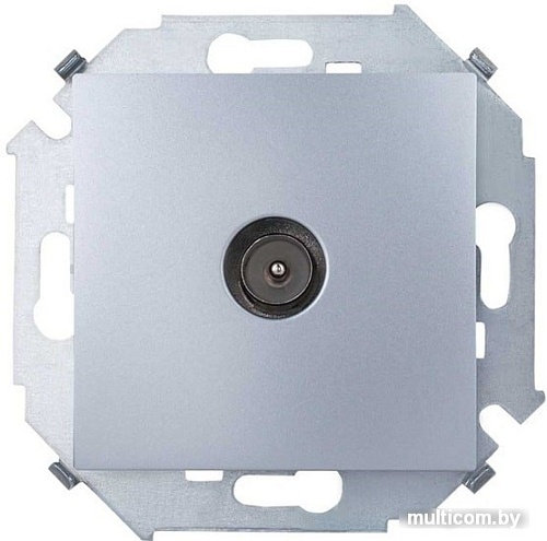 Розетка телевизионная Simon 1591475-033 (алюминий)