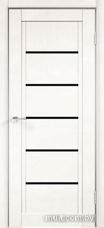 Межкомнатная дверь Velldoris Next 1 90x200 (белый эмалит, лакобель черный)