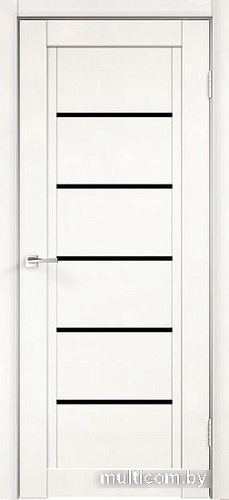 Межкомнатная дверь Velldoris Next 1 90x200 (белый эмалит, лакобель черный)