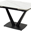 Кухонный стол M-City Alatri 120 Matt 614M04390 (White Marble Solid Ceramic/Black)