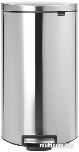 Brabantia FlatBack+ 30 л (стальной матовый с защитой от отпечатков)