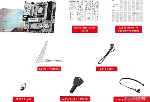 Материнская плата MSI B840M Gaming Plus WiFi6E