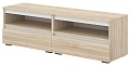 Тумба Кортекс-мебель Бари ТВ 160 2ш-2 (дуб сонома/дуб сонома/белый)