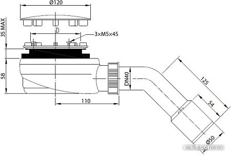 Сифон Radaway R580 Black