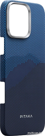 Чехол для телефона Pitaka StarPeak Tactile Woven для iPhone 16 Pro Max (темно-синий)