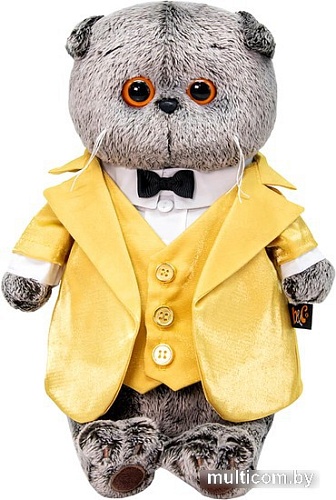 Классическая игрушка BUDI BASA Collection Басик в золотом фраке Ks25-149 (25 см)