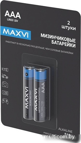 Батарейка Maxvi MBLR03ES2 AAA 2 шт