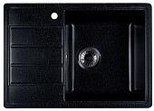 Кухонная мойка Marblan Recta R (черный, с сифоном)