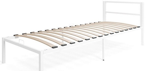 Кровать Князев Мебель Берта 120x200 БА.120.200.Б (белый муар)