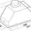 Кухонная вытяжка Falmec Design Gruppo Incasso 600 (50)