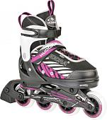Роликовые коньки Hudora Inline Mia (р. 29-32, черный/розовый)