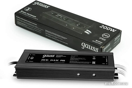 Блок питания Gauss 200W 24V IP66 202022400