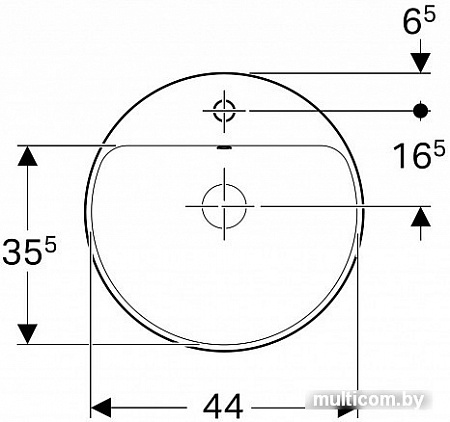 Умывальник Geberit VariForm 500.705.01.2