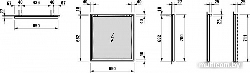 Laufen Зеркало Frame 25 4474039001441