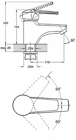 Смеситель Solone SIT1-A182
