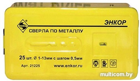 Набор оснастки Энкор 21225 (25 предметов)