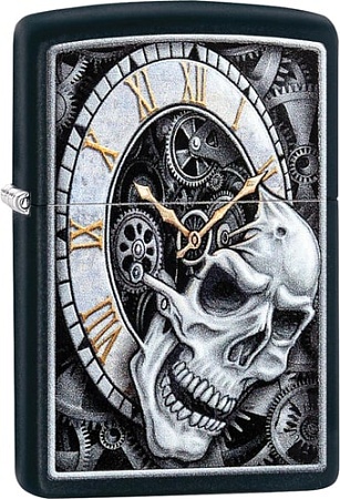 Зажигалка Zippo Skull Clock Design 29854-000003