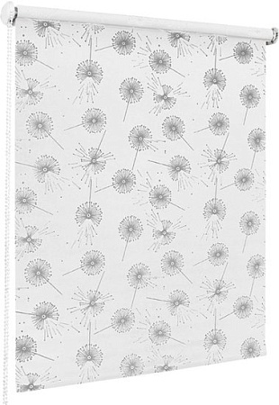 Мини рулонные шторы Эскар Одуванчик 115x170 (белый)