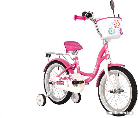 Детский велосипед Novatrack Butterfly 16 2023 167BUTTERFLY.PN23 (розовый)