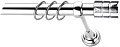 Lm Decor Цилиндр (хром, гладкая, 4м 16мм, 1 ряд)