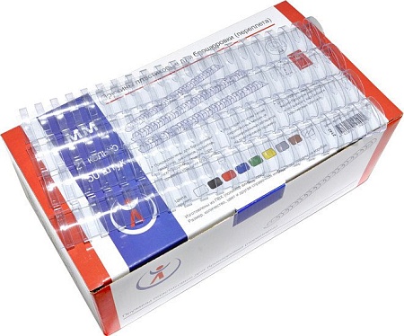 Пластиковая пружина для переплета РеалИСТ Пластик 45 мм (прозрачный)