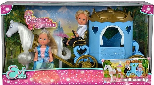 Кукла Simba Evi LOVE Эви и Тимми Карета принцессы 5736646