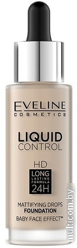 Тональная основа Eveline Cosmetics Liquid Control 010