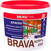 Краска Brava Acryl 35D ВД-АК-1035Д 20 л (белый полуматовый)