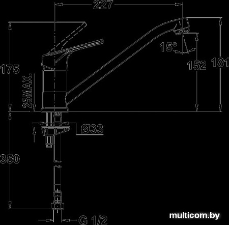 Смеситель TEKA MTP 913 TG песочный [46913020S]