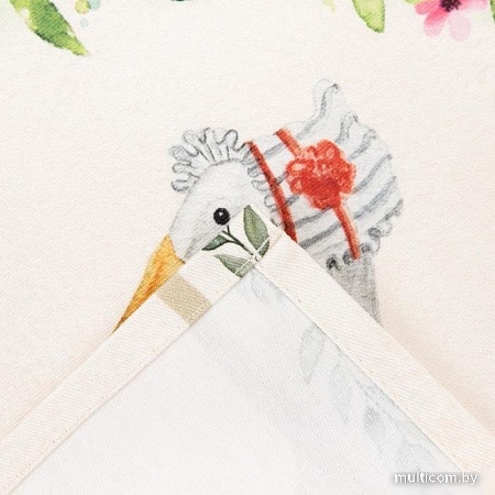 Полотенце Этель Радости и добра 6261127 (бежевый/зеленый)