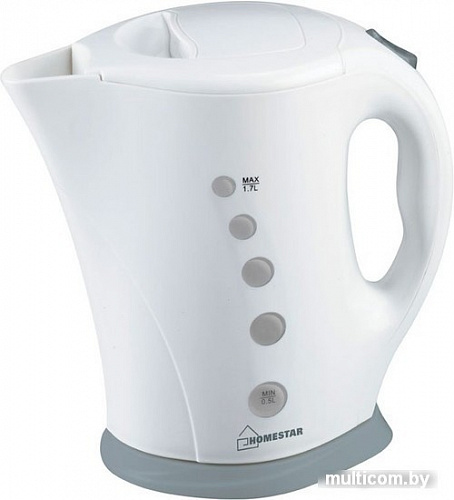 Чайник HomeStar HS-1005 (белый/серый)