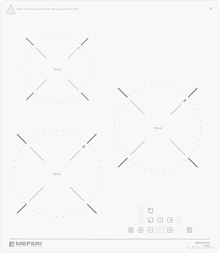 Варочная панель Meferi MIH453WH Power