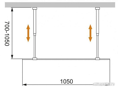 Душевая стенка Cezares LIBERTA-L-2-105-C-NERO