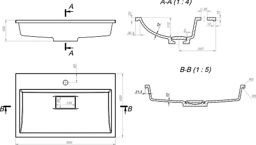 Умывальник Versalia Absolute 60
