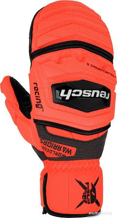 Горнолыжные варежки Reusch Warrior GS 6211411-7809 (р-р 10, Mitten Black/Fluo Red)