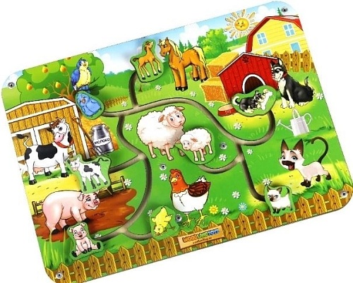 Лабиринт WoodLand Toys Животные 1 114101